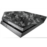 Skin Capa Para Ps4 Fat - Camuflada Cinza