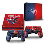 Skin Para Ps4 Pro Adesiva Spider-man 2