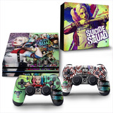 Skin Para Ps4 Pro Adesivo Esquadrão Suicida