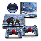 Skin Para Ps4 Slim Adesiva God Of War Ragnarok