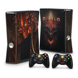 Skin Para Xbox 360 Slim Adesivo - Modelo 139
