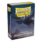 Sleeve Dragon Shield Mini Small Matte Midnight Blue Yugioh 