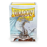 Sleeves Dragon Shield Matte Silver Prata Padrão