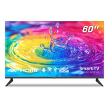 Smart Tv Hq 60 Uhd 4k, Hdr Android 11, Design Slim, Processador Quad Core, Espelhamento De Tela - Hqstv60nk
