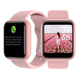 Smartband Smartwatch D20 D20 Pró 1.3 Caixa 44mm De Plástico De Alta Qualidade, Pulseira Rosa E O Arco De Acrílico E Plástico
