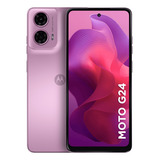 Smartphone Motorola Moto G24 256gb 8gb (4gb Ram +4gb Ram Boost) Ai Camera 50mp Night Vision - Rosa