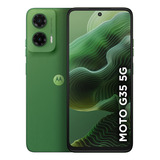 Smartphone Motorola Moto G35 5g - 128gb 12gb (4gb Ram+8gb Ram Boost) E Camera 50mp Com Ai Nfc Tela 6.7 Com Superbrilho - Verde - Vegan Leather