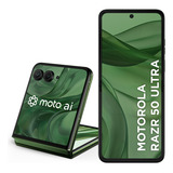 Smartphone Motorola Razr 50 Ultra - 512gb 24gb (12gb Ram+12gb Ram Boost) Tela Dobrável 6,9 Poled E Externa 4 Moto Ai Camera Ipx8 - Forest Green