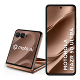 Smartphone Motorola Razr 50 Ultra - 512gb 24gb Ram Boost Tela Dobrável 6,9 Poled E Externa 4 Moto Ai Camera Ipx8 - Mocha Mousse