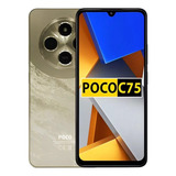 Smartphone Xiaomi Poco C75 8/256 Dourado C/nfc Novo Lacrado
