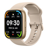 Smartwatch Alexa Integrada Tela 1.83 Full Hd Proteção Ip68 Caixa Rosa Desenho Da Pulseira Milanese
