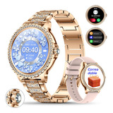 Smartwatch Feminino Diamond Ecg Bluetooth 1.32