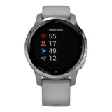 Smartwatch Garmin Vivoactive 4s 1.1 Caixa 40mm De Polímero Reforçado Com Fibra Powder Gray, Pulseira Powder Gray