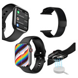Smartwatch Relogio Inteligente W28 Preto Vejaclip 2pulseiras