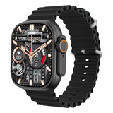 Smartwatch Series 10 Ultra W69+ Plus Relógio Inteligente Nfc Super Amoled 2gb Pulseira Preta