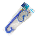 Snorkel + Mascara De Mergulho Kit Infantil Proteção Uv Funs Cor Azul-escuro