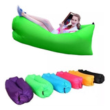 Sofá Inflavel Espriguiçadeira Piscina Praia Sitio Cor Verde