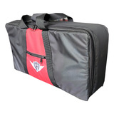 Softbag Para Pedalboard 40x20 Cor Preto E Vermelho