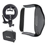 Softbox P/ Flash Speedlight 60x60 Godox / Dobravel