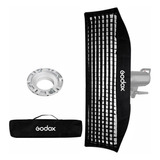Softbox Strip Godox 35 X 160 Cm Bowens Com Grid - Temos Loja