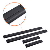 Soleira 4 Porta Protetor Plástico Rigida Preto Corsa 2000