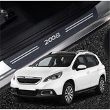 Soleira 8 Peças Peugeot 2008 Cor Aço Escovado