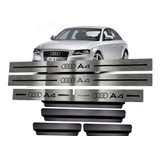 Soleira Aço Inox Premium Audi A4 + Vinil
