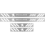 Soleira Adesiva Peugeot 206 4 Portas Todos - Varias Cores