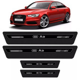 Soleira Porta Platinum Audi A3 Sedan 2014 Á 2018 -preto Resina 