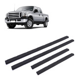 Soleira Porta Protetor Preto Rigida F250 Cabine Dupla 2000