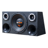 Som Automotivo Completo Caixa Trio Dutada Bomber Sub 12 Pol
