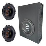 Som Interno 720w Caixa Sub 8 Slim + Alto Falante Porta Jbl