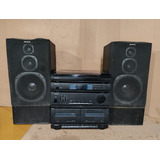 Som Phillips As 405 - Toca Discos 3x1 Aparelho Caixas De Som