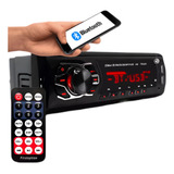 Som Pra Carro Aparelho Rádio Automotivo Bluetooth Bt Sd 