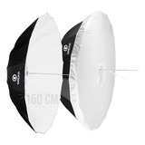 Sombrinha Capa Difusora Preta Branca 150cm Flash Bw16-60s