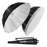 Sombrinha Godox Branca De 130cm Com Difusor