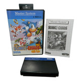 Sonic Chaos Original C/ Caixa E Manual P/ Master System