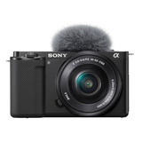  Sony Alpha Kit Zv-e10 + Lente 16-50mm F/3.5-5.6 Oss Ilczve10l Mirrorless Cor Preto