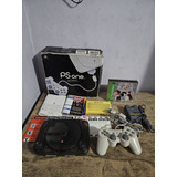 Sony Playstation Ps One Caixa Manual Kit Original Game Translúcido Preto Semi Novo