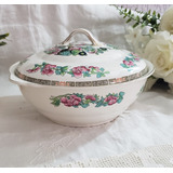 Sopeira Antiga Porcelana Flores Inglesas -linda-