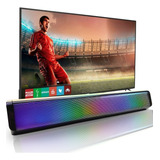 Soundbar Caixa De Som Para Tv Sound Bar Potente Rgb Gamer