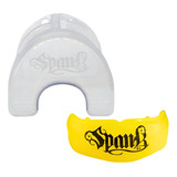 Spank Protetor Bucal Profissional Moldável Com Estojo Amarelo Boxe Muaythai Jiu-jitsu Mma Kickboxing Futebol Basquete Esporte De Contato Sem Sabor