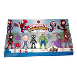 Spidey Friends Homem Aranha E Amigos Lançamento C/6 Bonecos 