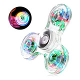 Spinner De Mão Emissor De Luz Led Fidget Spiner Brinquedo