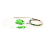 Splitter Óptico Balanceado Conectorizado 1x4 Sc Apc 2flex Cor Verde