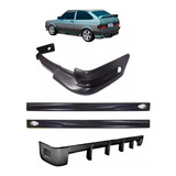 Spoiler Gol Quadrado Kit Personalização Ano 1987 A 1995 Preto