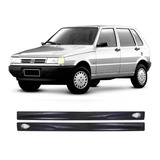 Spoiler Lateral Fiat Uno 4 Portas Ano 1984 A 2010 - Preto