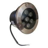Spot Led Balizador Chão Piso 7w Embutir Branco Quente Jardim