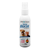 Spray Bucal Pet Clean 3 Sabores Para C¿es E Gatos 120ml Sabor Tutti-frutti