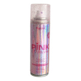 Spray Glitter Brilho Rosa Carnaval Tinta Para Cabelo